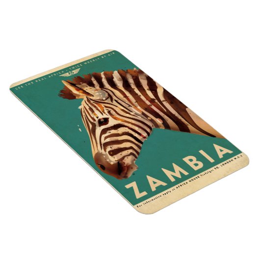 Zambia-Zebra Magneet (Rechterzijde)