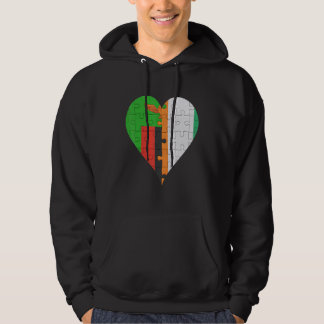 Zambiaans Ivoriaans vlaggenschip Hoodie