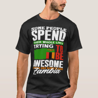 Zambiaans Zambia Zambiaanse Vlag Citaat T-shirt