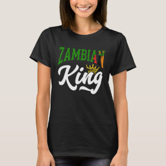 Zambian King Zambia Zambian Zambia Flag T-shirt