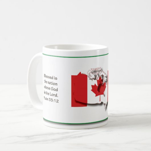 ZAMBIE Canada Écriture chrétienne Mug (Devant gauche)