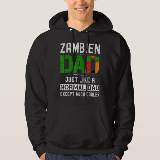 Zambien Dad Fathers Day Zambia Mannen Verjaardag Hoodie