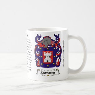 Zamora, de oorsprong, betekenis en crest koffiemok