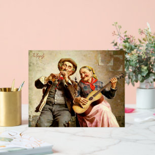 Zampighi - Douce Musique, peinture vintage