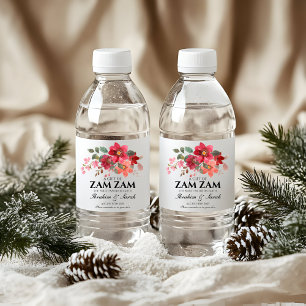 Zamzam Water Nikah Moslim bruiloft rode roos Vierkante Sticker