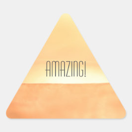Zand "Amazing"-Sticker Driehoek Sticker