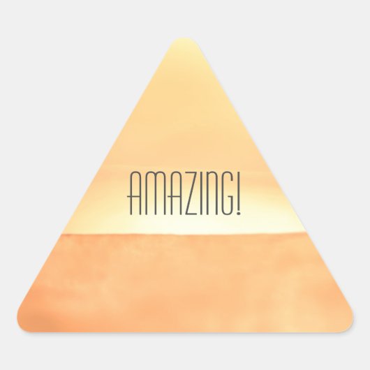 Zand "Amazing"-Sticker Driehoek Sticker (Voorkant)