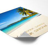 Zand boven sneeuw poster (Hoek)