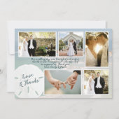 Zand Dollar Bruiloft Foto's Dank u Kaarten (Voorkant)