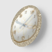 Zand dollar op strand met goudzand ronde klok (Hoek)