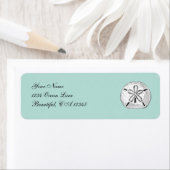  Zand Dollar Seashell Beach Adreslabel Etiket (Insitu)