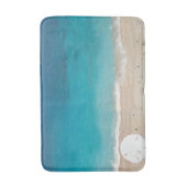 Zand Dollar Seashore Blauwe Oceaan Badmat (Voorkant Verticaal)