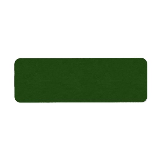 ZAND EN BEACH SOLID DARK FOREST GROEN ACHTERGROND ETIKET (Voorkant)