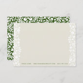 Zand en groene bessen Noteer Kaart (Voorkant / Achterkant)