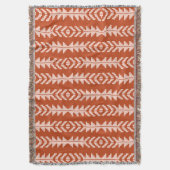 Zand en Klei Geometrisch Boho Design Deken (Voorkant Verticaal)
