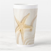 Zand en natuurlijke neutrale kleur van Starfish Latte Mok (Voorkant)