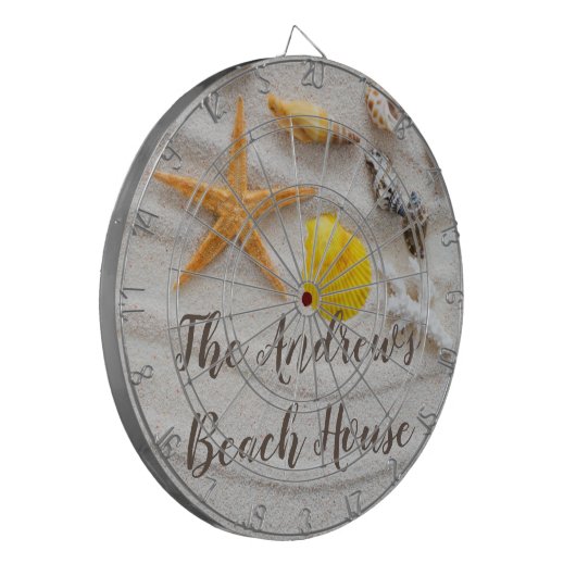 Zand- en schelpdieren dartbord (Voorkant Links)