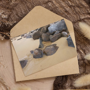 Zand en stenen briefkaart