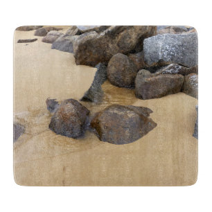 Zand en stenen snijplank