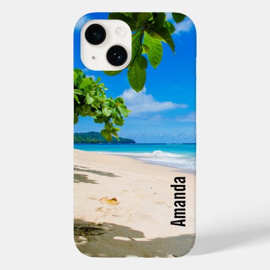 Zand en Surf Tropical Beach Case-Mate iPhone Case (Achterkant)