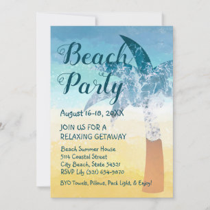 Zand en Zee Beach Getaway Uitnodiging