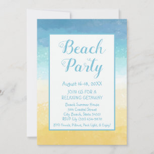 Zand en Zee Beach Getaway Uitnodiging