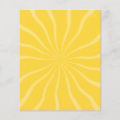 ZAND EN ZEE BRIGHT YELLOW SUNSHINE SUN RAYS SUMME FLYER (Voorkant)