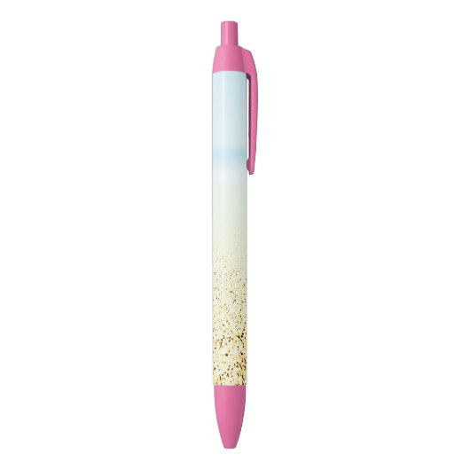 Zand en Zee Calm Coastal Blauwe Inkt Pen (Achterkant (Verticaal))