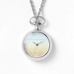 Zand en Zee Calm Coastal Horloge