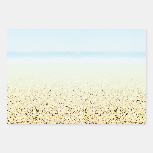 Zand en Zee Calm Coastal Inpakpapier Vel (Voorkant)