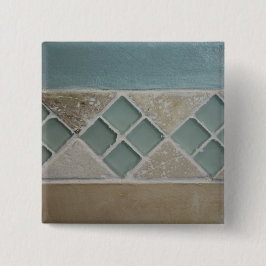 Zand en Zee Vierkante Button 5,1 Cm