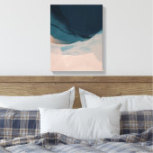 Zand- en Zee Waterverf Basis-decor Canvas Afdruk (Insitu (Slaapkamer))