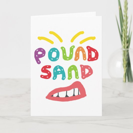 Zand happen kaart (Voorkant)