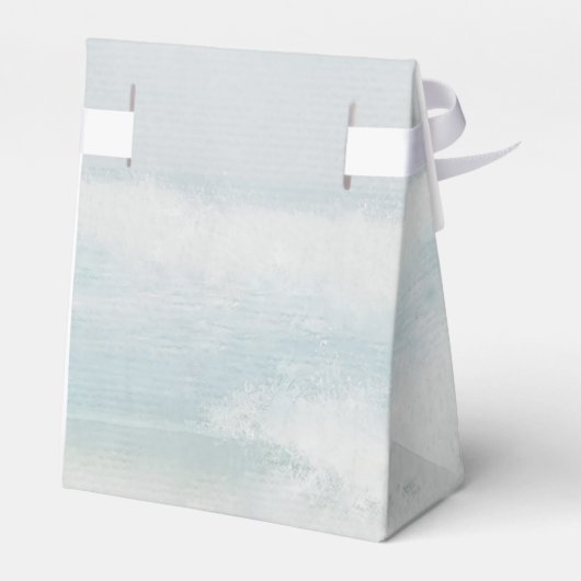 Zand hart bij Waterverf met zeester Bedankdoosjes (Achterkant)