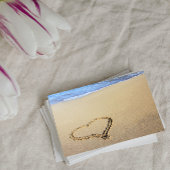 Zand hart briefkaart