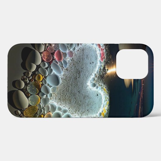 Zand hart Case-Mate iPhone case (Achterkant (horizontaal))