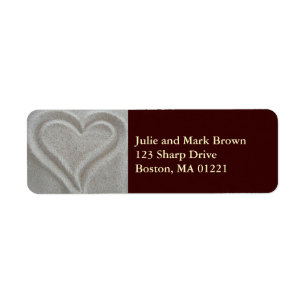 Zand Hart Retouradres Label