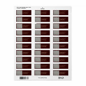 Zand Hart Retouradres Label (Full Sheet)