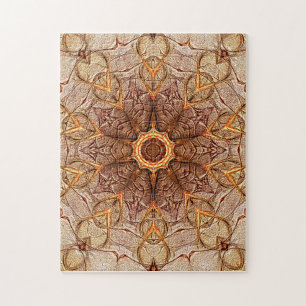 Zand Mandala Patroon met Ster Centrum Puzzel