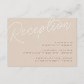 Zand | Ontvangst van watermerken in script Informatiekaartje (Voorkant)