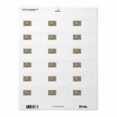 Zand Piper en Seashells Etiket (Full Sheet)