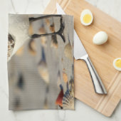 Zand Piper en Seashells Theedoek (Quarter Fold)