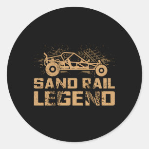 Zand Rail Legend Voor Een Zand Rail Racer Ronde Sticker