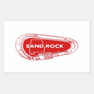 Zand Rock Alabama Rock Climbing Karabiner Rechthoekige Sticker