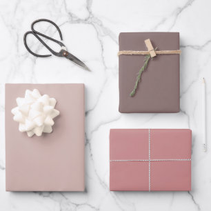 Zand, Umber en Blush Inpakpapier Vel