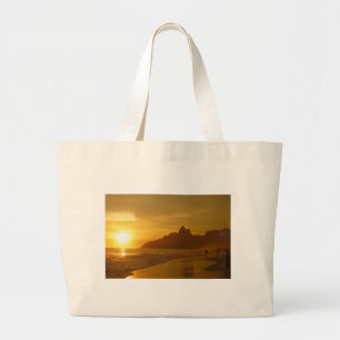 Zand van de Liefde van de Vrede van het Water van Grote Tote Bag
