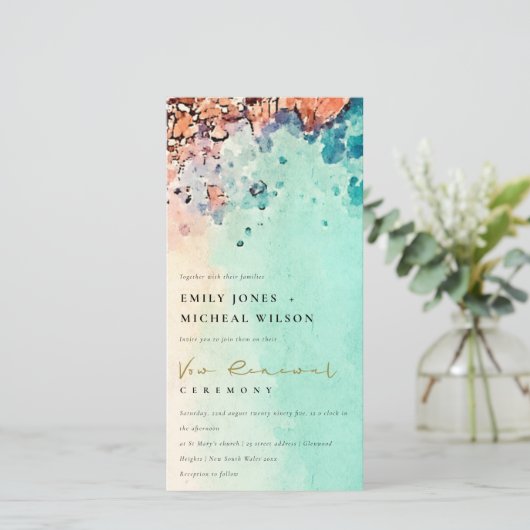 ZAND VAN HET STRAND ROTSWATERVERF HERTROUW-UITNODI BEDANKKAART (Staand voorkant)