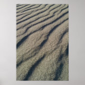 Zand vormt rimpels, van wind poster (Voorkant)