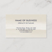 Zand Waterverf Wash - Modern minimalist Visitekaartje (Achterkant)