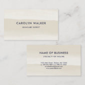 Zand Waterverf Wash - Modern minimalist Visitekaartje (Voorkant / Achterkant)